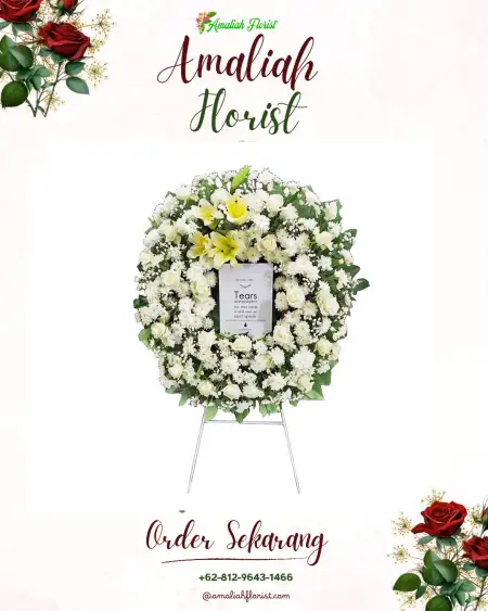 Krans Bunga Duka Cikatapis